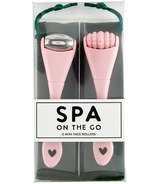 Bella Sleep + Spa Spa To-Go Set Pink Rollers with Bag