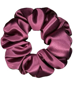 HoneyLux Organic Premium Regular Silk Scrunchie Burgundy