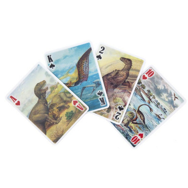 Kikkerland 3-D Dinosaur Playing Cards Kikkerland 3-D Dinosaur Playing Cards