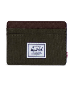 image of Herschel Supply Charlie Cardholder Ivy Green/Chicory Coffee with sku:333594