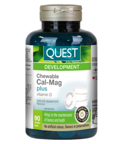 Quest Chewable Cal-Mag + Vitamin D Spearmint