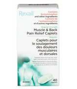 Rexall Regular Strength Muscle and Back Pain Relief 