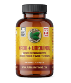 Pure Lab Vitamins NADH 10mg + Ubiquinol 40mg