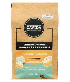 Zavida Premium Roasted Coffee Cinnamon Bun Medium Roast Ground