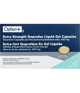 Option+ Extra Strength Ibuprofen Liquid Gel Capsules 400mg