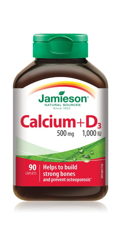 Buy Jamieson Calcium 500mg & D3 1,000iu At Well.ca 