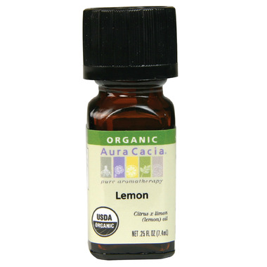 Aura Cacia Organic Lemon Essential Oil Aura Cacia Organic Lemon Essential Oil