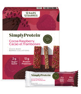 Simply Protein Plant Based Snack Bars Cocoa Raspberry 