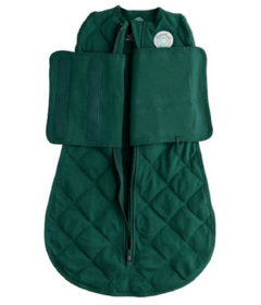 Dreamland Baby Weighted Sleep Swaddle & Sack Forest Green 1.0 TOG