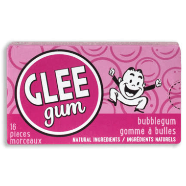 Glee Gum All Natural Bubblegum Gum Glee Gum All Natural Bubblegum Gum