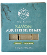 Savon en barre Crate 61 Organics aux algues et au sel de mer