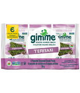 gimMe Organic Roasted Seaweed Snack Pack Teriyaki