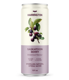 Harrington Sparkling Natural Spring Water Saskatoon Berry