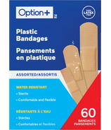 Option + Bandages en plastique assortis 