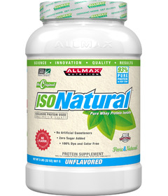 Allmax IsoNatural Whey Protein Unflavoured