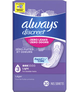 Always Discreet Incontinence Pads Light Absorbency