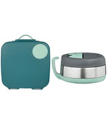 b.box Lunchbox & Insulated Food Jar Bundle Emerald Forest