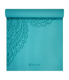 GAIAM 5mm Printed Yoga Mat Paisley Frost