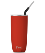S'well Tumbler With Straw Poppy Red