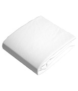 Kushies Flannel Fitted Crib Sheet White