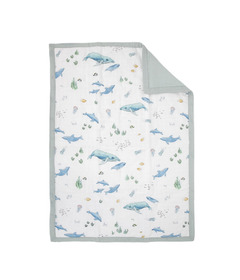Little Unicorn Cotton Muslin Toddler Comforter Whales