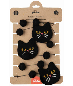 Jubilee By Danica Black Cat Felt Garland