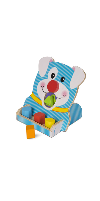 Melissa and doug spin on sale and feed shape sorter