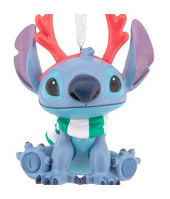 Hallmark Christmas Ornament Disney Stitch With Red Antlers