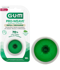 GUM PRO-Weave Mint Waxed Refill