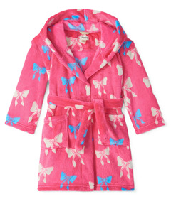 Hatley Big Big Bows Fuzzy Fleece Robe