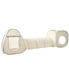 3 Sprouts 3-in-1 Play Tent & Tunnel Gingham Beige