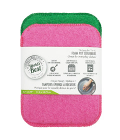 image of Universal Stone World's Best Foam Pot Scrubbers Multi-Colour with sku:338072