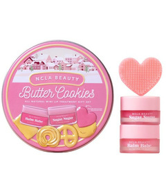NCLA Beauty Mini Butter Cookies Lip Care Trio Tin Gift Set
