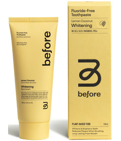 Before Company Fluoride Free Toothpaste Lemon Coconut