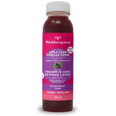 Wedderspoon Ready to Drink Apple Cider Vinegar Shield Blackcurrant Wedderspoon Ready to Drink Apple Cider Vinegar Shield Blackcurrant