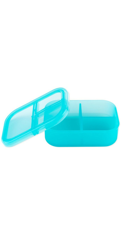 Buy Bumkins Silicone Bento Box 3 Section Blue Jelly at