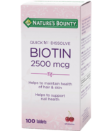 Nature's Bounty Quick Desolve Chewable Biotin
