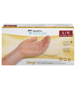 MedPro Defense Vinyl Powder-Free Exam Gloves Large
