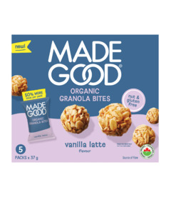 image of MadeGood Organic Granola Bites Vanilla Latte with sku:329830