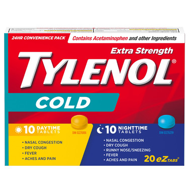 Tylenol Cold Extra Strength Day + Night eZ Tabs Tylenol Cold Extra Strength Day + Night eZ Tabs