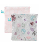 Bumkins Reusable Snack Bags Large Floral