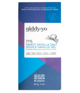 Giddy Yoyo Organic Chocolate Bar Sweet Vanilla Salt