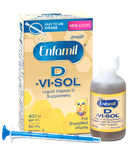 Supplément de vitamine D liquide pour les nourrissons allaités au sein par Enfamil D-Vi-Sol 
