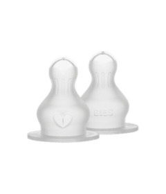 image of BIBS Baby Bottle Nipple Round Silicone Pack Slow Flow with sku:330235