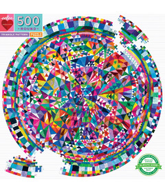 eeBoo Triangle Pattern Round Puzzle