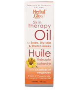 Herbal Glo huile de thérapie cutanée pour les cicatrices, la peau sèche et vergetures