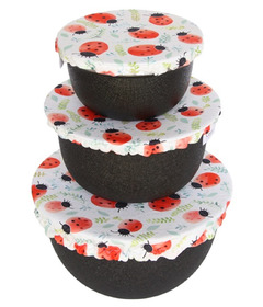 Colibri Bowl Cover Set Ladybugs