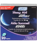 Option+ Extra Strength Sleep Aid Liquid Fastgels (en anglais seulement)