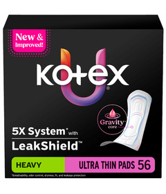 U by KOTEX Core Ultra-Thin Non-Winged Heavy Pads