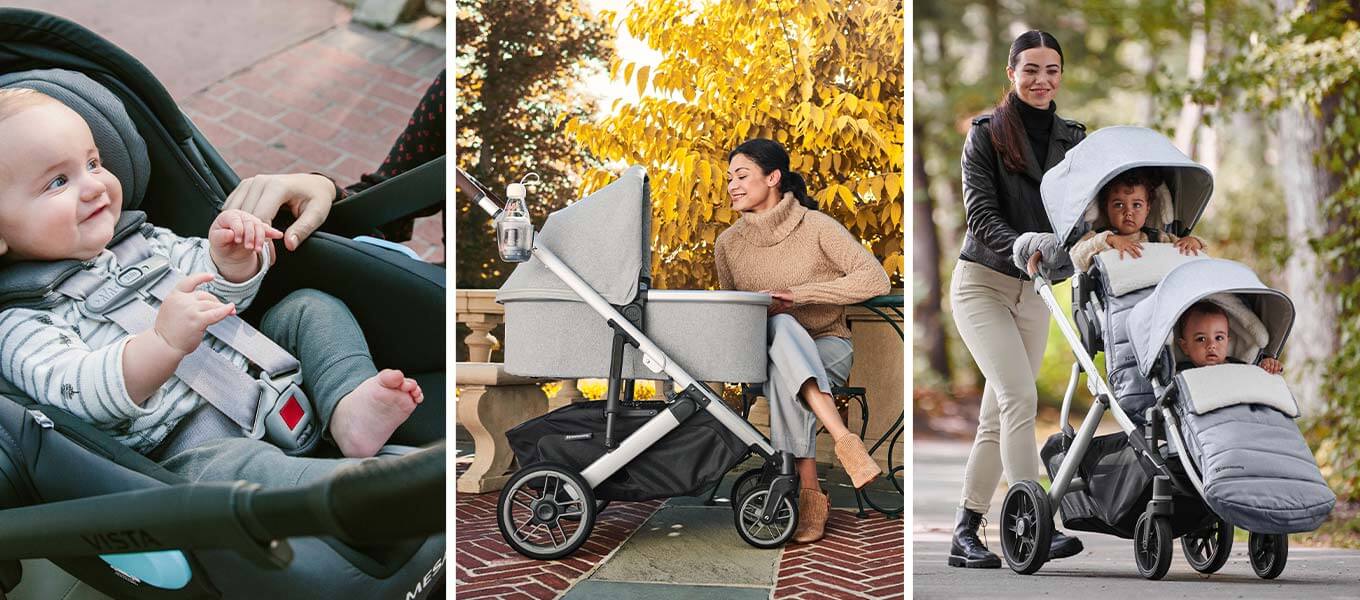 three UPPAbaby products